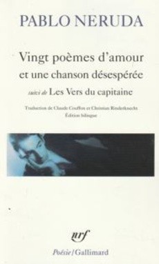 Vingt poèmes d'amour et une chanson désespérée - couverture livre occasion