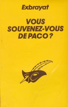 couverture de 'Vous souvenez-vous de Paco ?' - couverture livre occasion