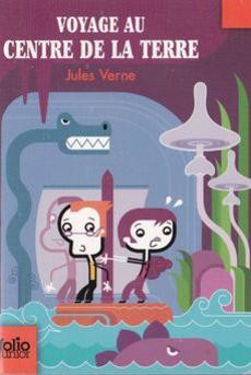 couverture de 'Voyage au centre de la terre' - couverture livre occasion