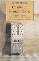 Ce que dit le majordome - couverture livre occasion