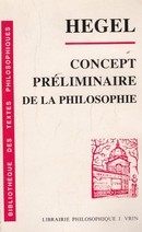 Concept préliminaire de la philosophie - couverture livre occasion