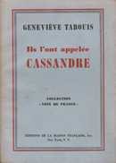 Ils l'ont appelée Cassandre - couverture livre occasion