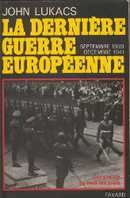La dernière guerre européenne - couverture livre occasion