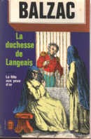 La duchesse de Langeais - couverture livre occasion