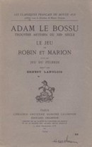 Le jeu de Robin et Marion - couverture livre occasion