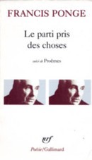 Le parti pris des choses - couverture livre occasion