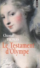 Le Testament d'Olympe - couverture livre occasion