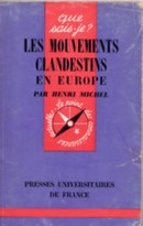 Les mouvements clandestins en Europe - couverture livre occasion