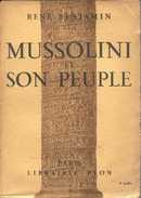 Mussolini et son peuple - couverture livre occasion