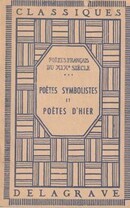 Poètes symbolistes et poètes d'hier - couverture livre occasion
