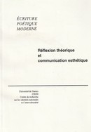 Réflexion théorique et communication esthétique - couverture livre occasion