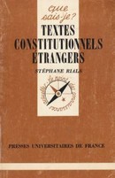 Textes constitutionnels étrangers - couverture livre occasion