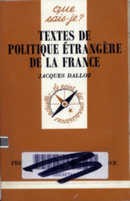 Textes de politique étrangère de la France - couverture livre occasion