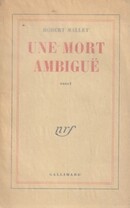 Une mort ambiguë - couverture livre occasion