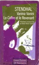 Vanina Vanini, le coffre et le revenant - couverture livre occasion