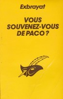 couverture réduite de 'Vous souvenez-vous de Paco ?' - couverture livre occasion